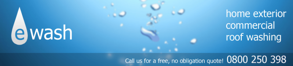 Ewash Banner with logo and phone number: 0800 250 398.